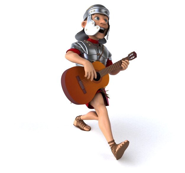 Roman soldier 3D Illustration