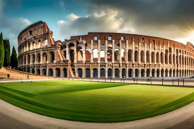 Foto la struttura romana è la più grande struttura romana del mondo.