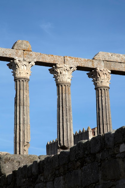 Roman Temple at Evora, Portugal