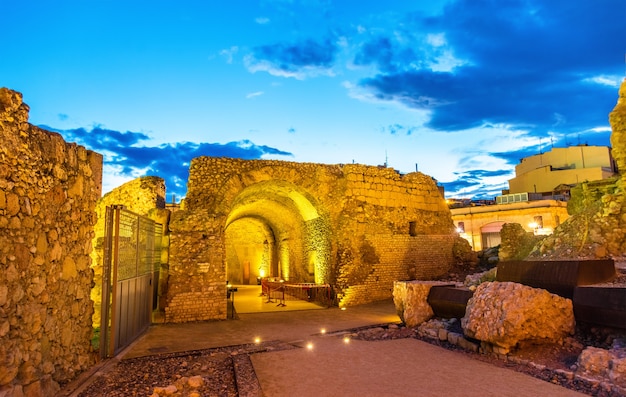 Roman walls of tarragona in catalonia, spain