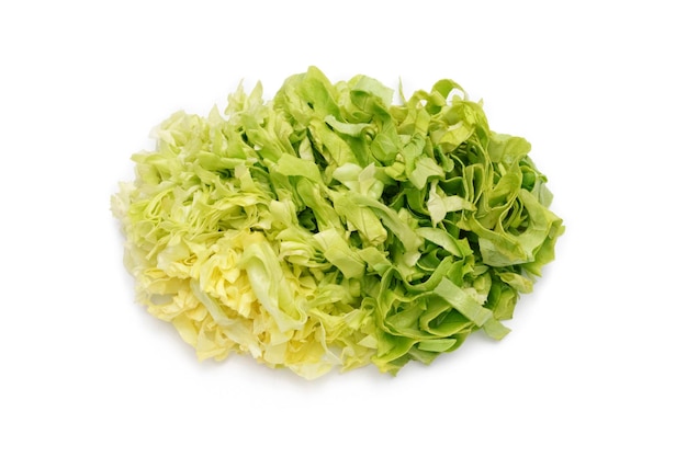 Romana Salad or lettuce greens sliced for salad