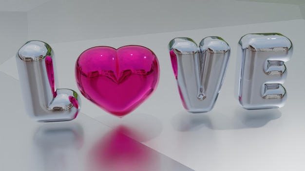 2024 День святого Валентина 3D Романтические изображения