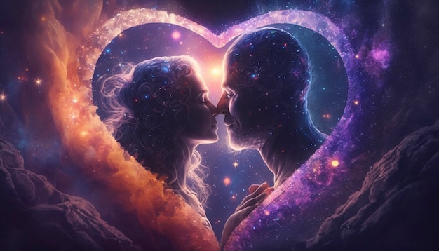 Романтическая любовь любящие душиGenerative AI
