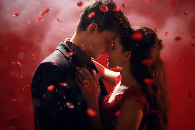 Романтика в красном фото Дня святого Валентина