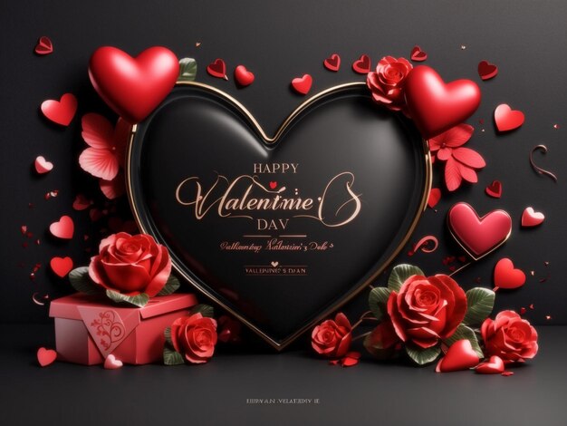 Photo romance valentine039s day background with hearts