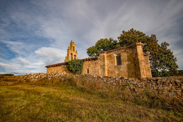 Romanesque church of San Millan Abad in Servilla.