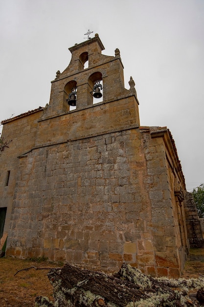 Romanesque church of San Vicente in the town of Arantiones.