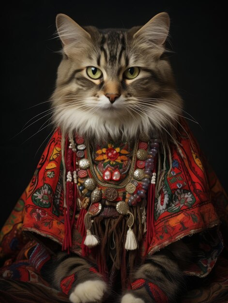 Photo romanian cat portrait