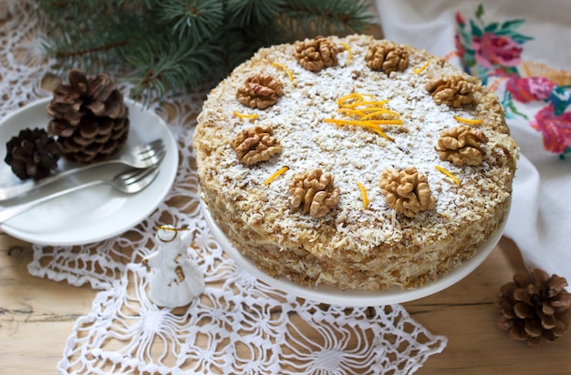 Romanian walnut cake