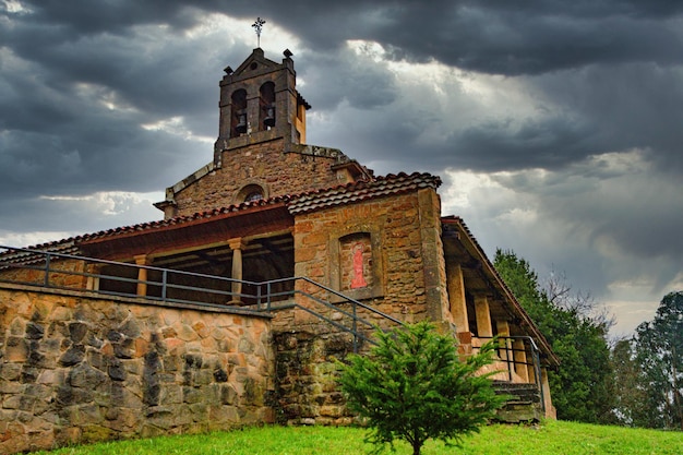 Romanic church of santa maria magdalena de ruedes