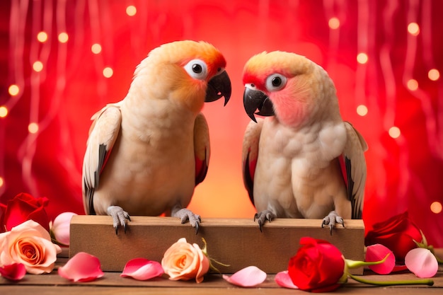 Romantic Avian Duo