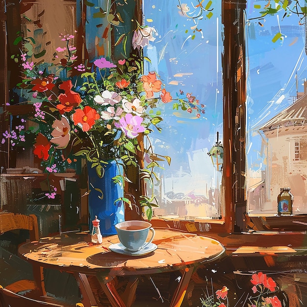 romantic cafe
