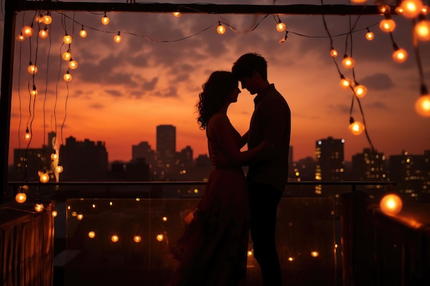 Photo romantic couple background