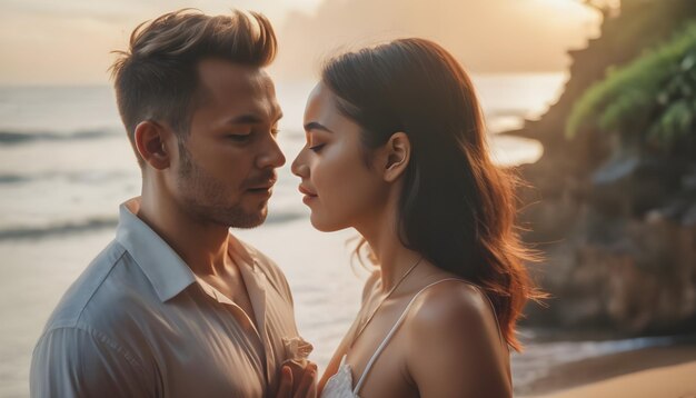 Romantic Couple Date in Bali beach