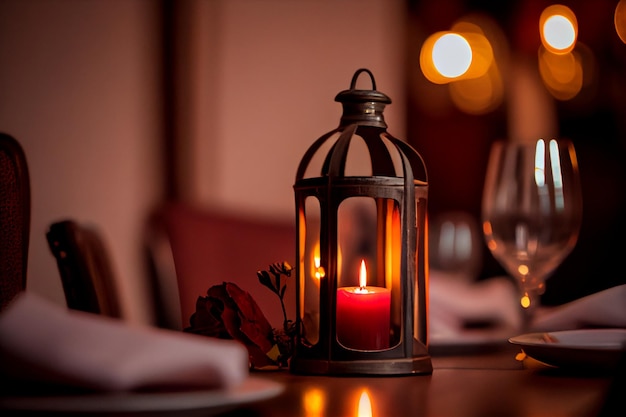 Romantic Dinner Setup Decoration