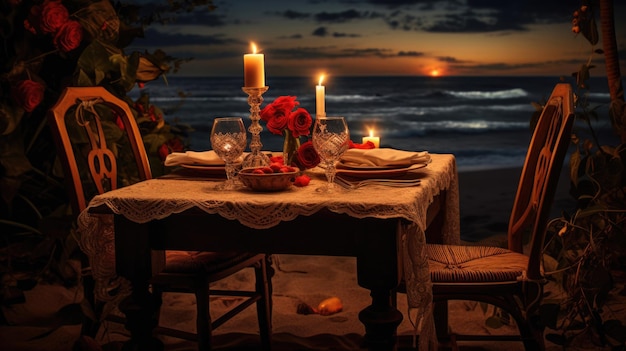 Romantic dinner