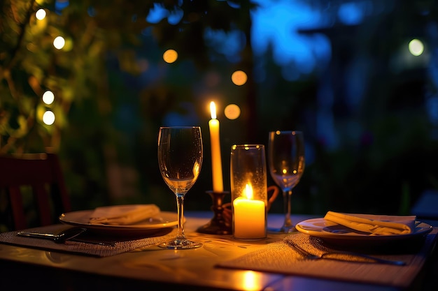 Romantic dinner