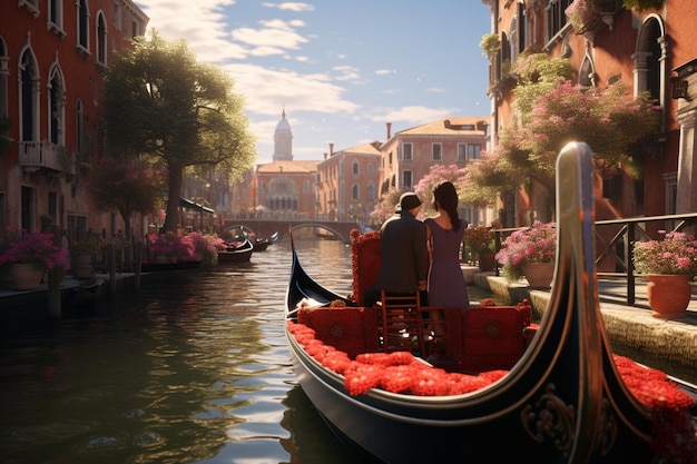 A romantic gondola ride through picturesque canals 00092 03
