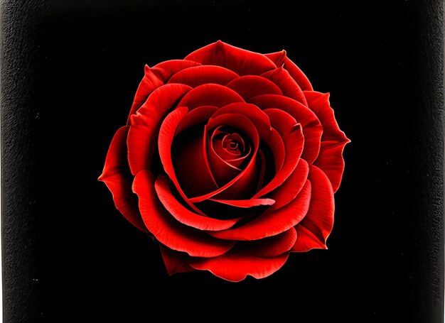 romantic greeting card of red rose against black and white roses