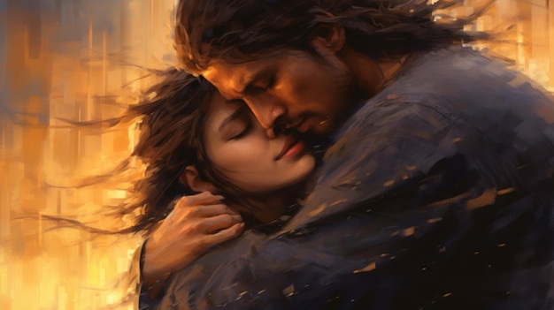 Un abbraccio romantico che esprime profondo affetto | Foto Premium