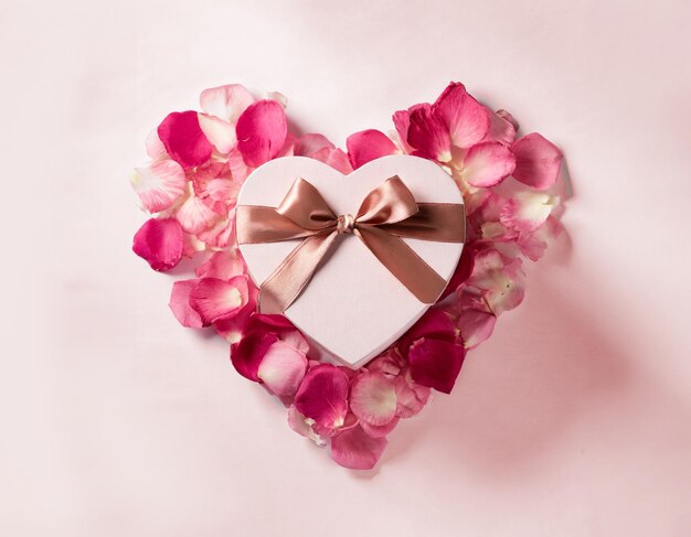 Photo romantic pink valentine concept background