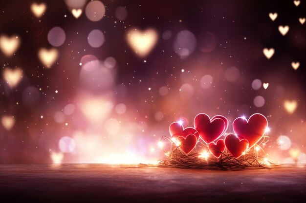 Romantic Radiance Valentine Background photo