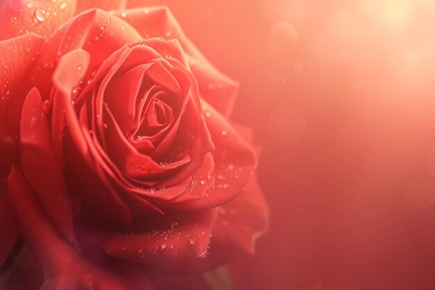 Romantic rose radiance red wallpaper