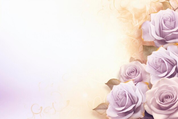 Photo romantic roses pattern frame hd wallpaper background