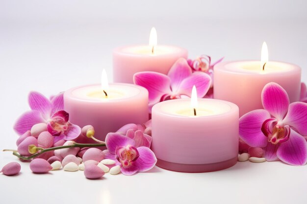 Romantic spa candlelight relaxation escape