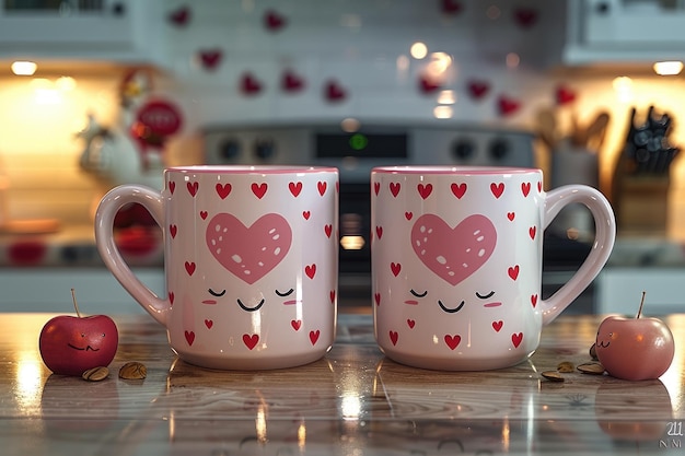 romantic unique couple coffee mugs set professional photography