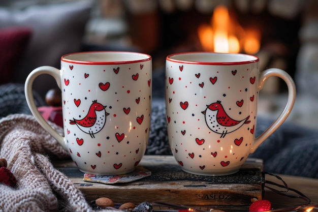 romantic unique couple coffee mugs set professional photography