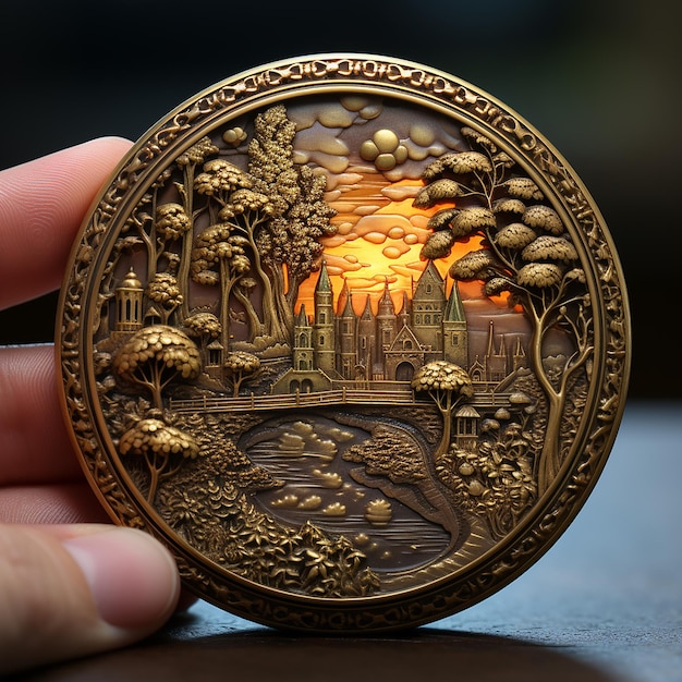 Romantic Verse in Background Miniature Art