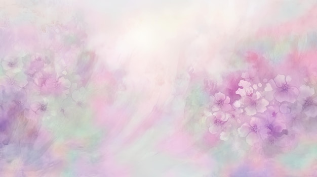 Romantic watercolor background with soft washes and delicate strokes