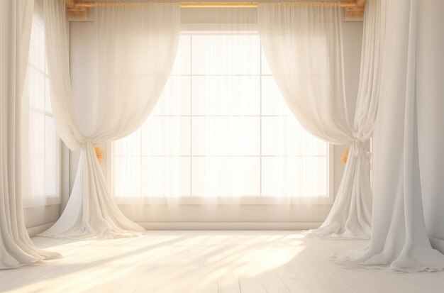 romantic white room backdrop