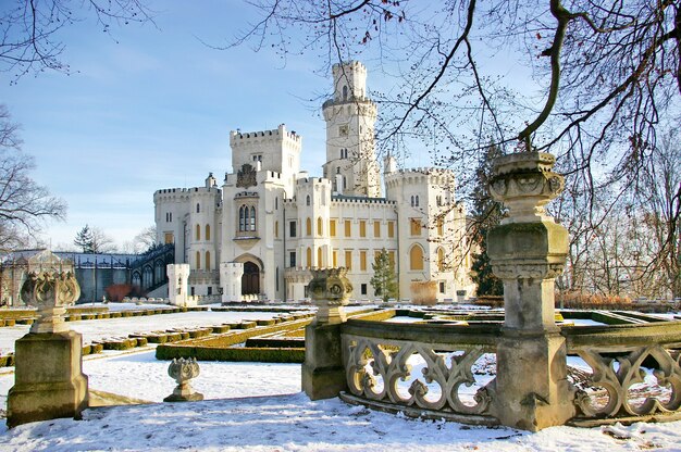 romantisch wit kasteel Tsjechië