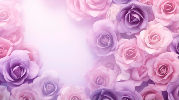 Romantische rozen patroon frame HD wallpaper achtergrond