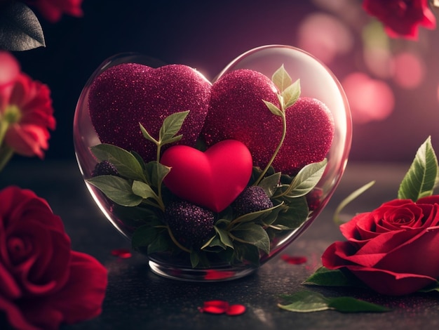 Romantische viering Liefdesdag Valentijnsdag