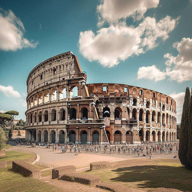 Foto rome en het colosseum