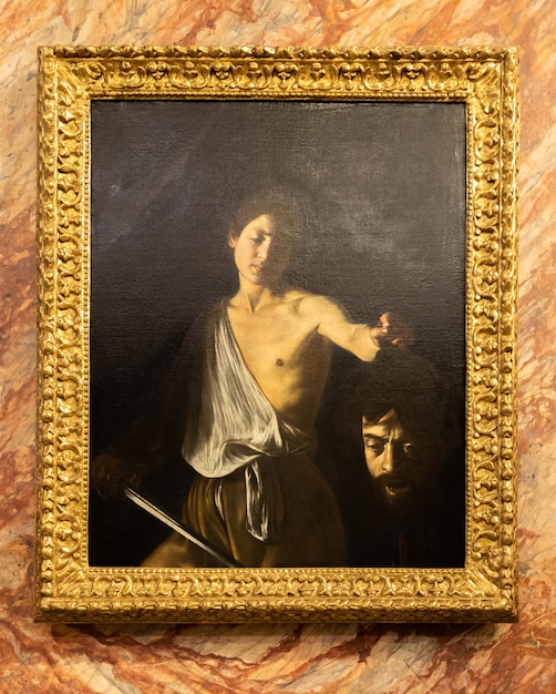 Rome Italy David with the head of Goliath by Caravaggio Galleria Borghese