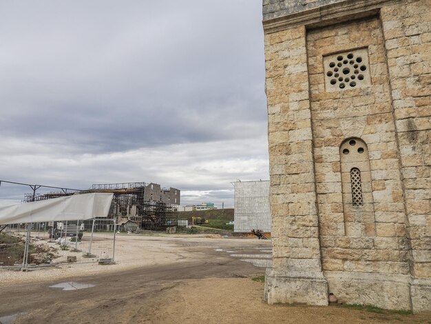 Rome, Italy, November 26 2022: Reconstruction of ancient Rome for the HBO Rome serie in the Cinecitta studios.