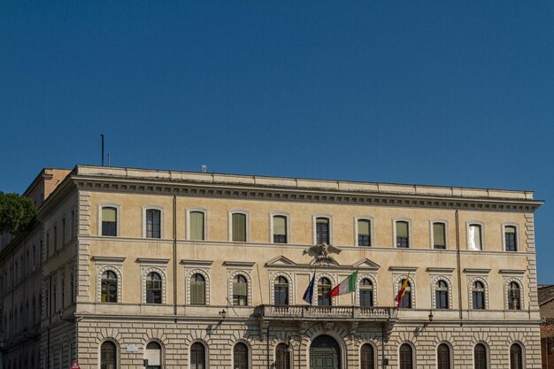 Rome italy typical architectural details of the old city