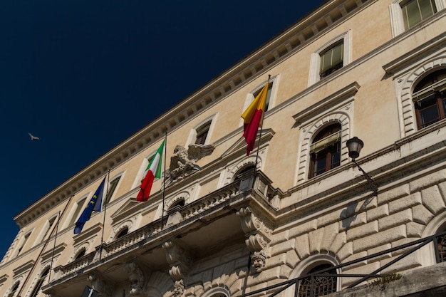 ローマイタリア旧市街の典型的な建築の詳細