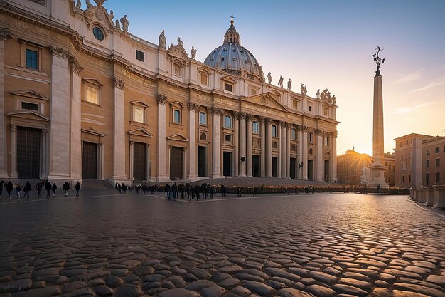 Rome Vaticaanstad bij zonsopgang