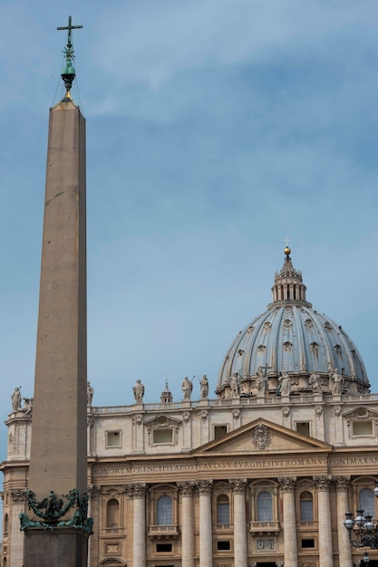 Rome Vatican saint peter basilic and obelisk