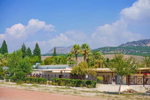 Romeins amfitheater in puin hierapolis in pamukkale turkije unesco wereld