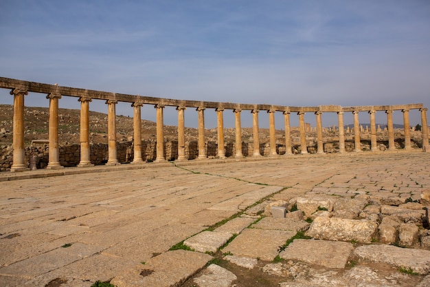 Romeinse ruïnes in de Jordaanse stad Jerash