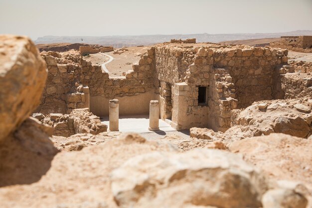 Romeinse ruïnes in Masada National Park Israel