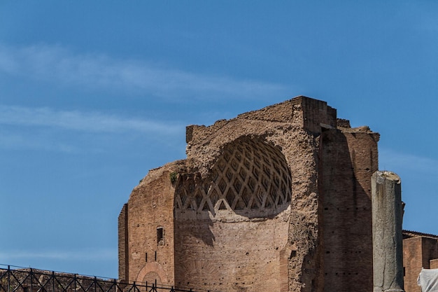 Romeinse ruïnes in Rome Forum