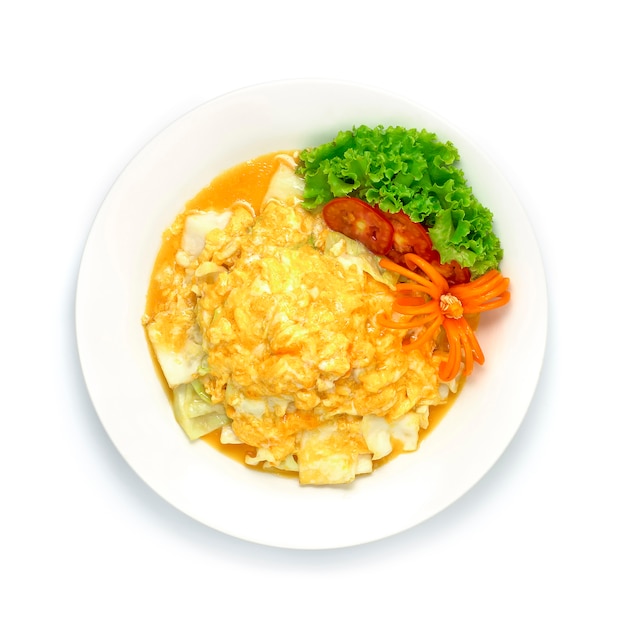 Romige Omelet met Kool Thaise Stijl