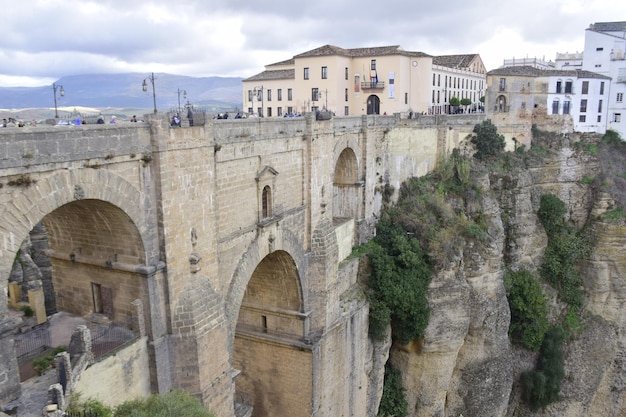 Ronda Spain 08 november 2019 the Puente Nuevo Bridge over the Tajo Gorge